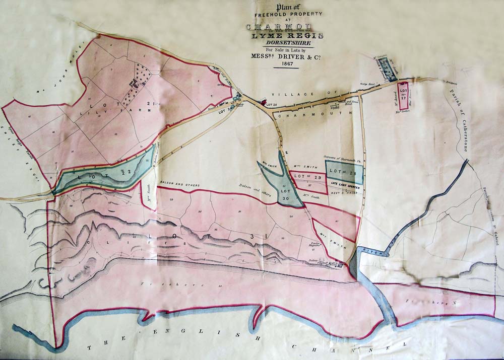 1867 Map Charmouth 